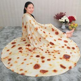 Mantas JBTP Manta de tortilla de maíz Pita Lavash Lanzamiento suave para cama Sofá de lana Tela escocesa Colchas de felpa Manta Burrito Koce