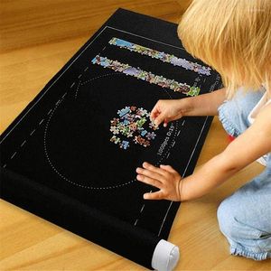 Couvertures Enfants Puzzles Feutre Tapis Jigsaw Rouleau Jouer Activité Couverture 1500/2000/3000 Pièces Portable Voyage Sac De Rangement