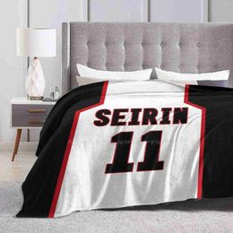 Dekens Kuroko's Jersey die aangepaste print flanel zachte deken verkoopt Kuroko testuya no Basuke Basket Ball Anime Sport