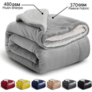 Dekens Grote Sherpa Fleece Deken Dubbele Dikke Zachte Warme Bed Sofa Gooi Deken Dubbele Kingsize Winter Warme Deken 231216