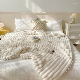 Couvertures Dernières Toscan Faux Fur Couverture chaude - Luxury B côté Lamb Laty confortable et pondéré