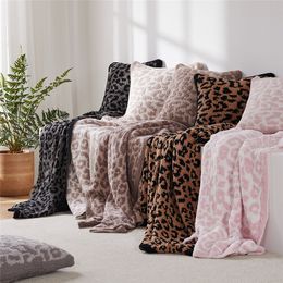 Dekens luipaard Fleece Noordse winterbed zacht warme sprei op het bed thuis decor baby dutje gooi deken draagbaar 221119