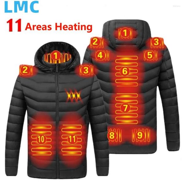 Couvertures LMC 2024 hommes femme hivernale vestes de chauffage USB chauds thermostat intelligent Couleur de couleur pure Couverture de veste imperméable