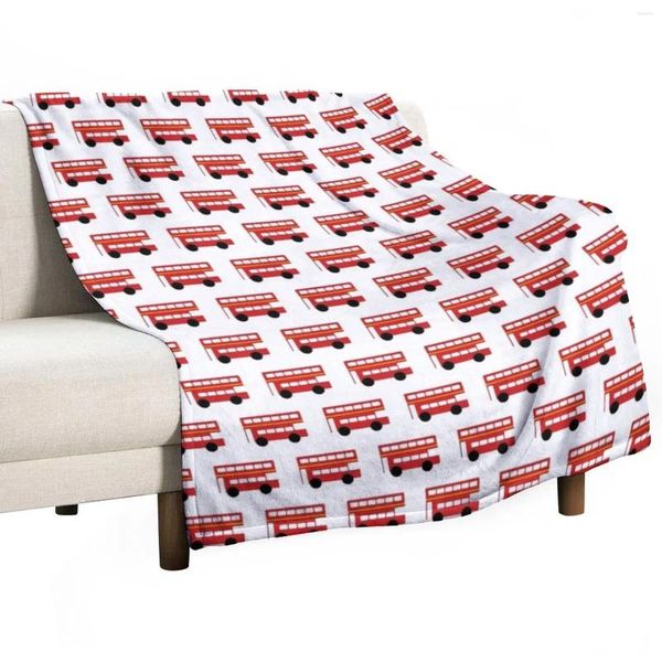 Mantas London Red Bus Throw Blanket Sofás para bebé Anime Fashion Sofa