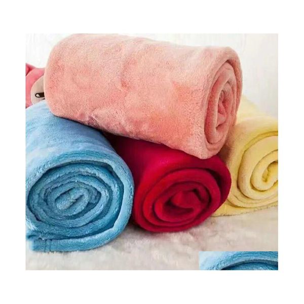 Couvertures Prix bas Vente Inventaire Flanelle Couverture Siesta Climatisation Corail Polaire Cadeau Cadeau Personnalisé En Gros Drop Deliv Dhe7G