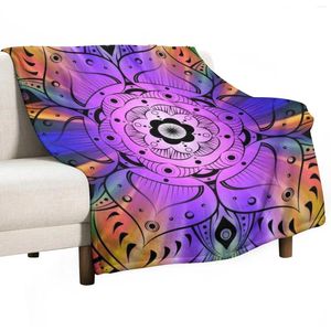 Dekens mandala hippie droom / spirituele meditatie gooi deken mooie aangepaste luxe