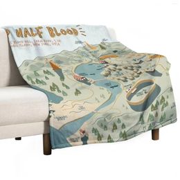 Mostas Mapa del campamento Half Blood Throw Bothet Dormo Room Essentials Baby Giant Sofa