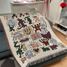 Dekens rommelige puzzel buiten gooi deken sofa covers chique cobertor decoraties voor huisstofbedekking airconditioning bed 220906
