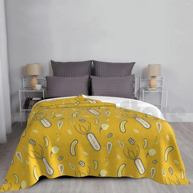 Blankets Microorganisms Ii Blanket For Sofa Bed Travel Microorganism Micro Vector Microscopic Biology Protozoa Science