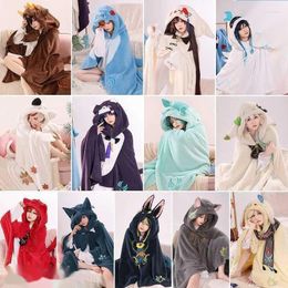 Couvertures Mihoyo Genshin Rôle de la climatisation Couverture Dacronsoft confortable Lunch Lunch Break Gaming Peripherals Cosplay Tool