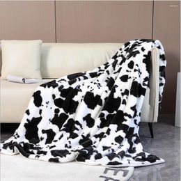 Couvertures de couvertures de lait à double couche Double couche canapé en velours cristal jet le lit de voyage multifonction super doux sur le lit