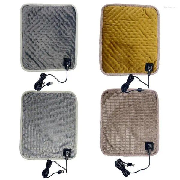 Couvertures Mini couverture chauffante électrique 3 vitesses, coussin chauffant réglable en température avec câble de données d'extension de 1,5 m pour petite souris pour animaux de compagnie