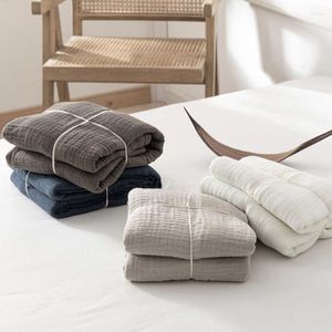 Mantas de muselina, manta de algodón, cama suave para adultos, bebé, ligera, transpirable, gasa para todas las estaciones