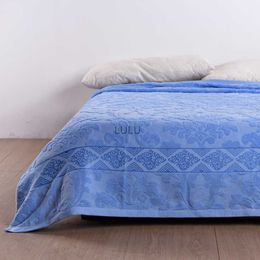 Dekens Nieuwe planken merk jacquard deken katoenen matras bank/bed warme en zachte handdoekdeken 150cm * 200cm HKD230922