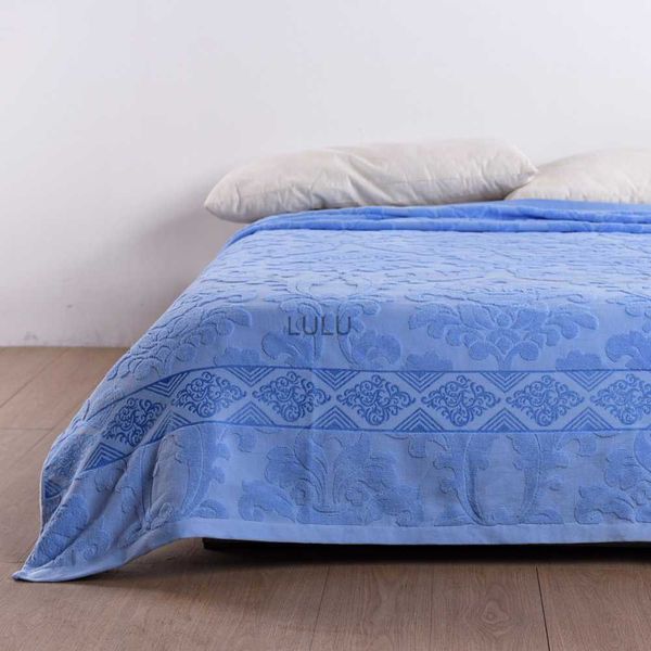 Couvertures Nouvelles étagères marque jacquard couverture coton matelas canapé/lit serviette chaude et douce couverture 150 cm * 200 cm HKD230922