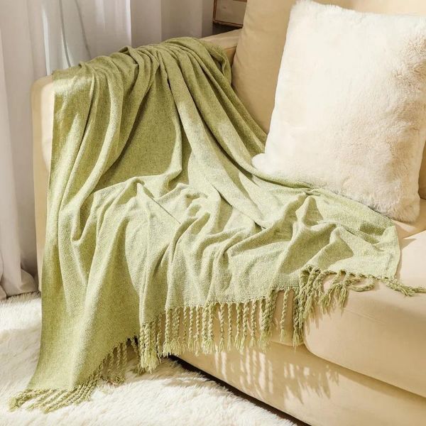 Couvertures Nordic Chenille Couverture pour lits Boho Décor à la maison Couverture de canapé Camping en plein air Été Sieste Couvre-lit Nappe fine