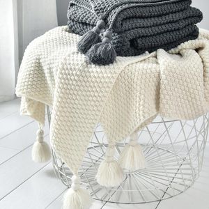 Couvertures Nordic Canapé Blanket Bureau Nap Châle Chunky Tricot Loisirs Climatisation pour lits pondérés vs