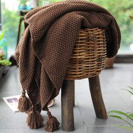 Dekens Noordse stijl gebreide plaid deken 180 200 Solid Sofa Throw Office365 Home Leisure Bed Cadeira Gamer Manta Shawl