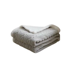 Dekens Nordic Twist patroon fleece bont deken warme winter sofa luxe gewogen kingsize