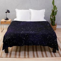 Mantas de hemisferio norte constelaciones tiran manta sofás de decoración camas decorativas cubiertas de cama de invierno
