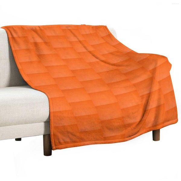 Couvertures Orange Jeter Couverture Literie d'été pour canapé Fluffy Thermique