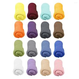 Mantas Outad Baby Pography Props Manta Rayón Stretch Knit Wrap Born Po Wraps Hamaca Swaddling Acolchado Nubble 40 150 cm