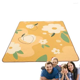 Dekens Outdoor Picnic Deken 78.7x78.7in Multi-Layer Family Mat met Carry Rieme Oversized voor Spring Summer Camping Park