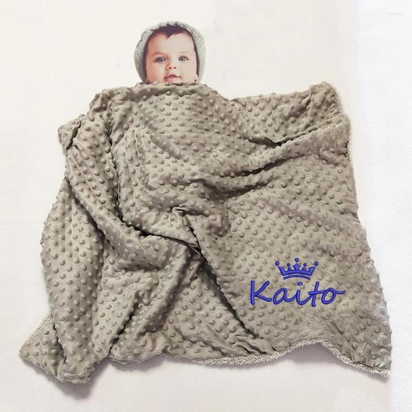 Mantas personalizadas manta para bebés pañales nacidos de lana de vellón