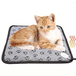 Dekens Verwarmingskussen voor huisdieren met mooie cartoonprint Comfortabele warmhoudmat voor hondenkittens Binnendeken