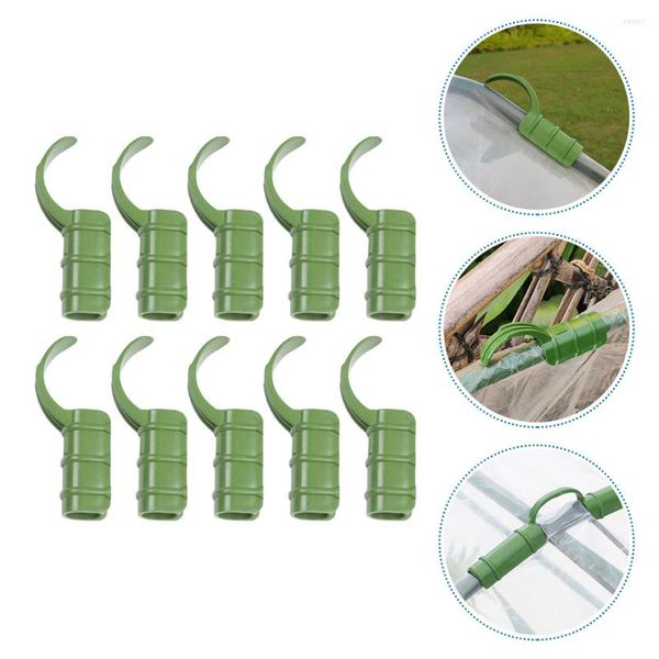 Couvertures Clip de tuyau Pinces de serre Boucle de film Outil de courbure de jardin Tube de fixation Support d'ombrage Abris Net Cerceau Tunnel Filet Tige Couverture