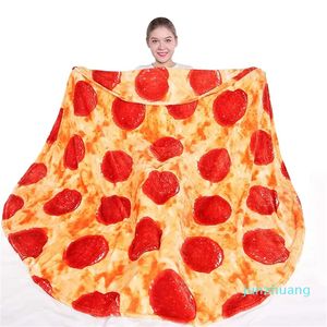 Realistic Pizza Blanket, Soft Pepperoni Pizza Blanket for Kids and Adults, Novelty Food Blanket, Funny Gifts for Teen Boys and Girls