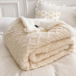 Coperte Plaid Coperta da letto Bambini Adulti Caldo inverno e getta Spessa lana in pile Copridivano Copripiumino Morbido copriletto 231019