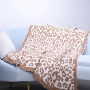 Couvertures en peluche canapé couverture couverture imprimé léopard polaire pour lit hiver flanelle douce luxe fausse fourrure couverture