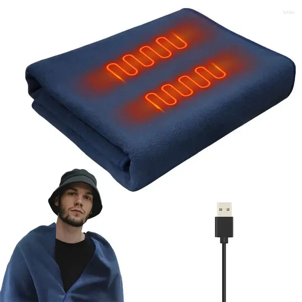 Couvertures Portable USB Couverture électrique professionnelle châle chaud haute performance chauffage de contrôle de température pour l'hiver
