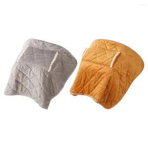 Couvertures couvertures électriques polyvalentes portables fibres synthétiques fibres usb chauffage rapide 32x24 pouces brun / tapis gris simple