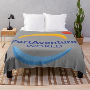 Couvertures Portaventura World Thrower Blanket Fleece Bkanket Goods for Home and Comfort Microfiber Fabric de Fluff