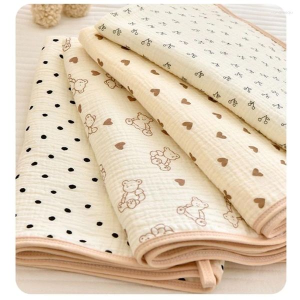 Mantas Imprimir Bebé Manta Gasa-Algodón Wrap Swaddle Toalla de baño Infantil Niño Niña Género Neutral Ducha Regalo