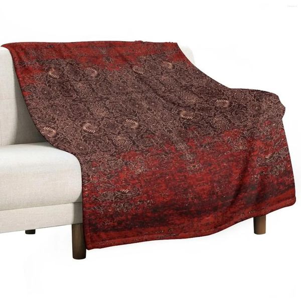 Couvertures rouges vintage orientaux traditionnels marocains jet de jet de couverture couverture furry sieste drôle de canapés cadeaux