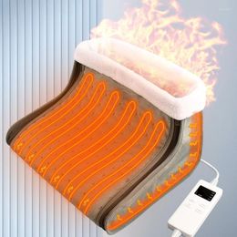 Cobertores aquecedores de pés reutilizáveis elétricos dobráveis com 3 controladores de calor cobertores aquecidos portáteis destacáveis