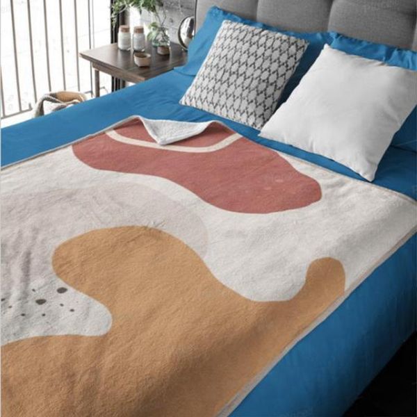 Mantas estilo escandinavo manta decorativa bebé pareja doble colcha en la cubierta de la cama para el sofá invierno verano térmico