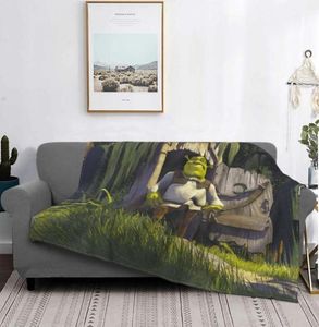 Couvertures Shrek princesse Fiona Romance film couverture flanelle marche confortable doux polaire couvre-lit 7474972