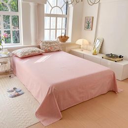 Couvertures Pièce unique de drap de lit Couverture soyeuse de haute qualité en pur coton