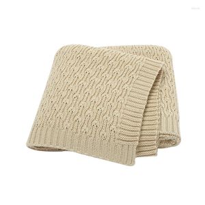 Couvertures taille 90 70cm bébé Super doux tricot né unisexe poussette couvre infantile enfants garçons filles climatiseur trucs