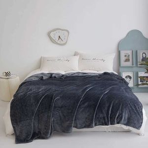 Dekens huidvriendelijke deken fluwelen sprei op het bed eenvoudige stijl bank sjaal warme geruite wintersheet huisdekens