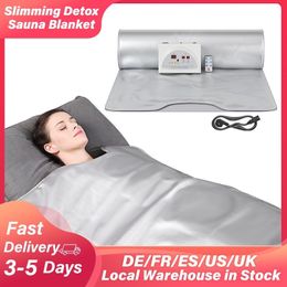 Dekens Slimmende infrare sauna deken voor gewichtsverlies detox therapie ce pu waterdichte verwarming sauna deken thuis spa voor vrouwen mannen 230818