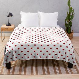 Dekens kleine rode harten gooien dekenontwerper deken luxe ontwerper deken grote worp deken 230329