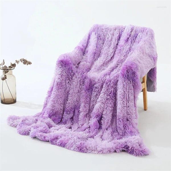Couvertures douces et moelleuses en peluche couverture couverture cristal en tlét