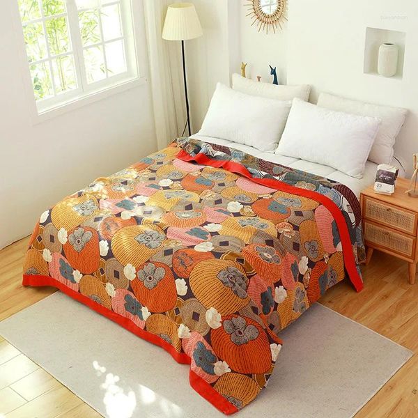 Mantas Manta suave para acampar Invierno Algodón S para cubierta de cama Sofá Cálido Camas decorativas Bebé Navidad Doble rodilla