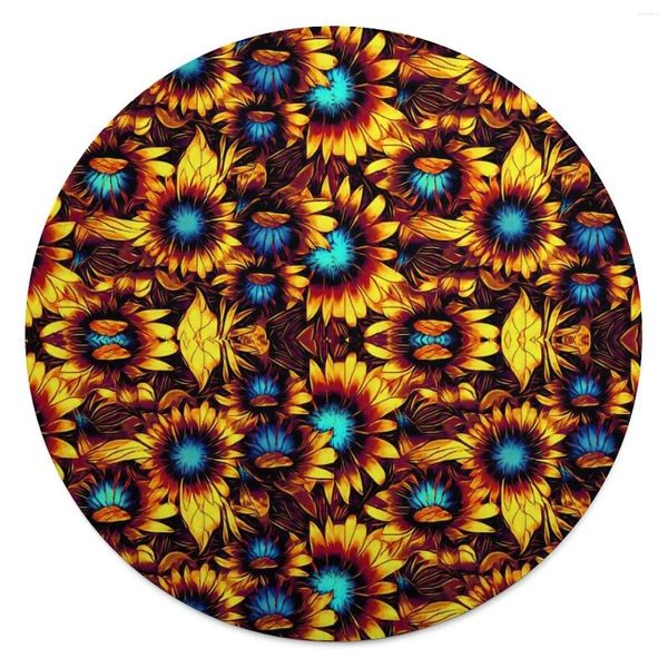 Mantas Suave Durable Manta Redonda Luminoso Girasol Ropa De Cama Lanza Diseño Abstracto Franela Colcha Sofá Silla Divertida Funda De Sofá Cama