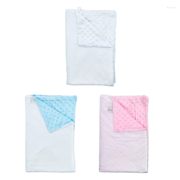 Mantas Sublimación Manta de bebé en blanco Envoltura de pañales transpirables para niños infantiles Niñas Algodón Naptime Pequeños edredones Strooler Cover